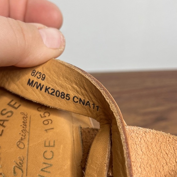 Kork Ease Magdelena Platform Leather Buckle Wedge Sandals Sz 8 Earthy Neutral - Picture 7 of 16